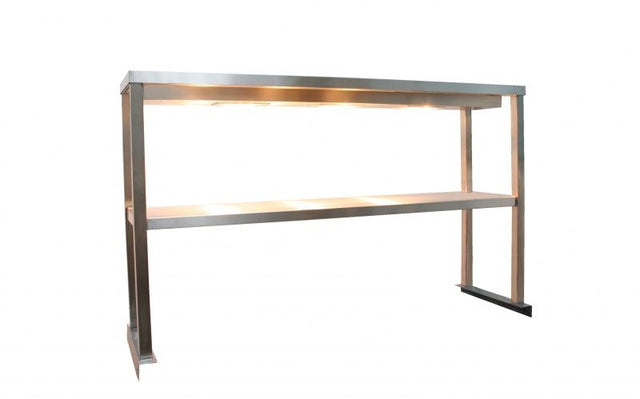 Parry 1900mm Heated Double Tier Stainless Steel Heated Gantry - SHELFTT19350-HEATED Carvery Servery Units Parry