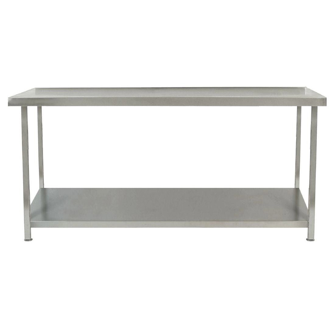 Parry Fully Welded Stainless Steel Centre Table with Undershelf 600x600mm - DC616 Stainless Steel Centre Tables Parry