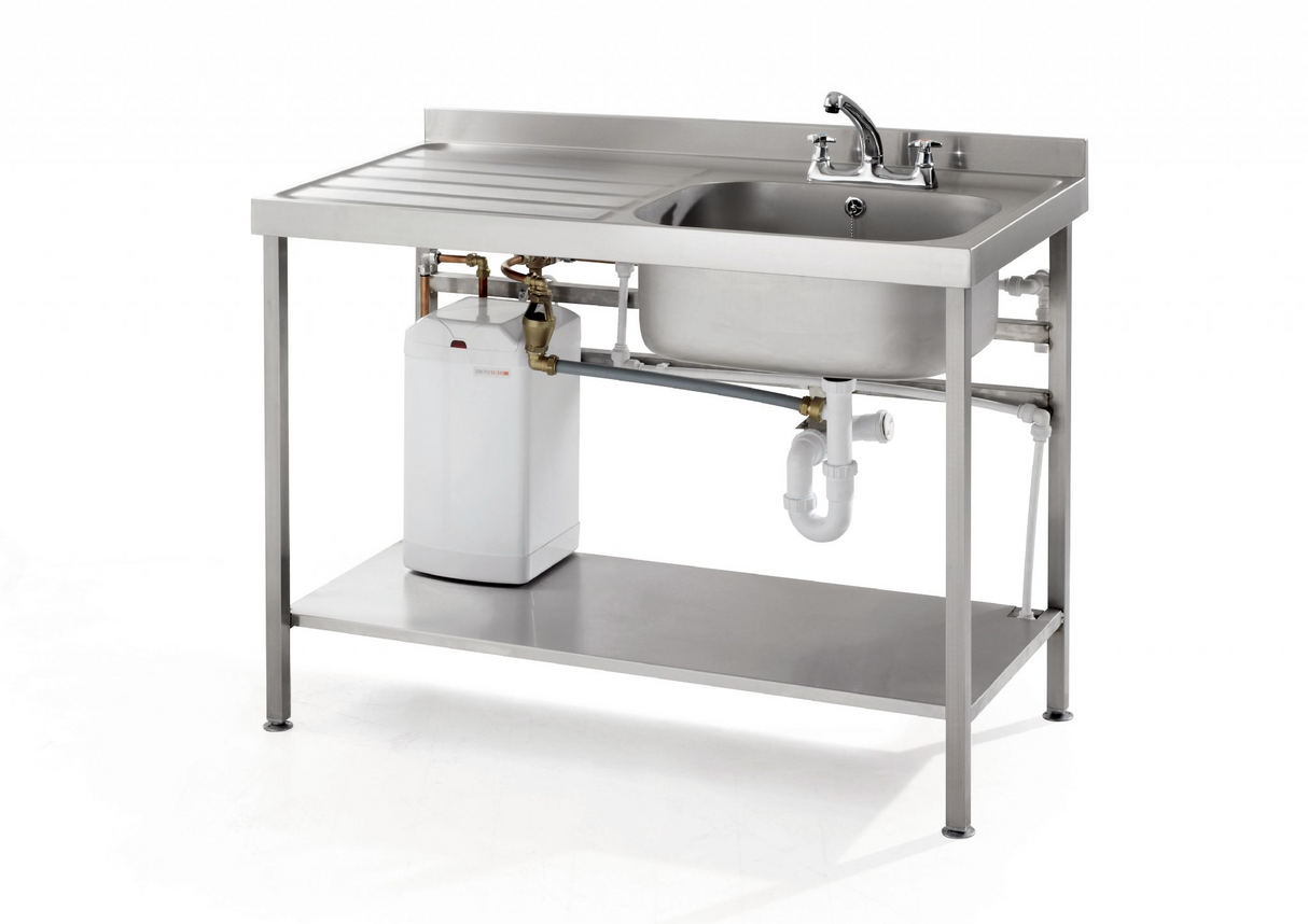 Parry Quick Fit Sink 1400 x 700 Left Hand Drainer With Integral 10 Ltr Water Boiler - QFSINK1470L10L Medical & Hygiene Parry