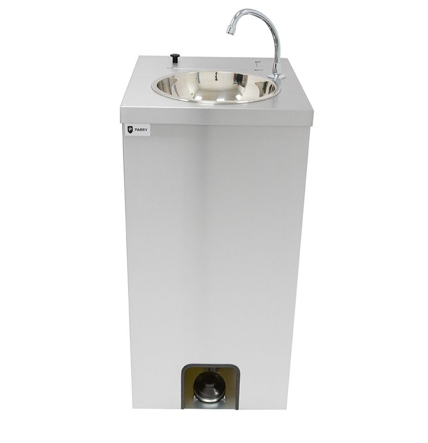 Parry Stainless Steel Mobile Wash Basin - MWBT Hand Wash Sinks Parry