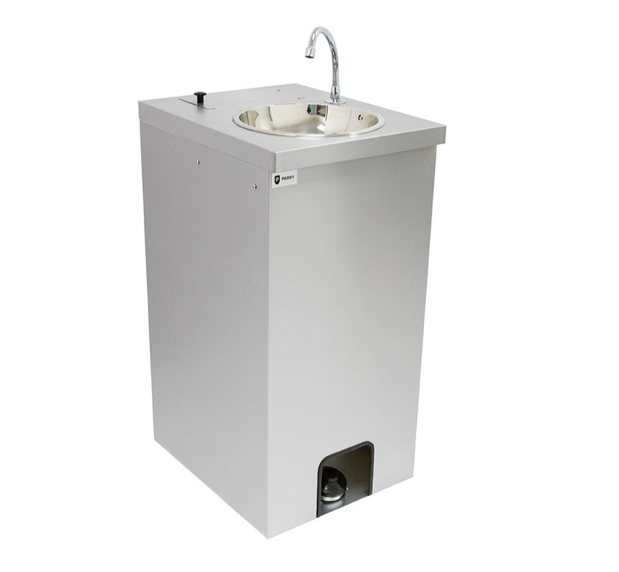 Parry Stainless Steel Mobile Wash Basin - MWBT Hand Wash Sinks Parry