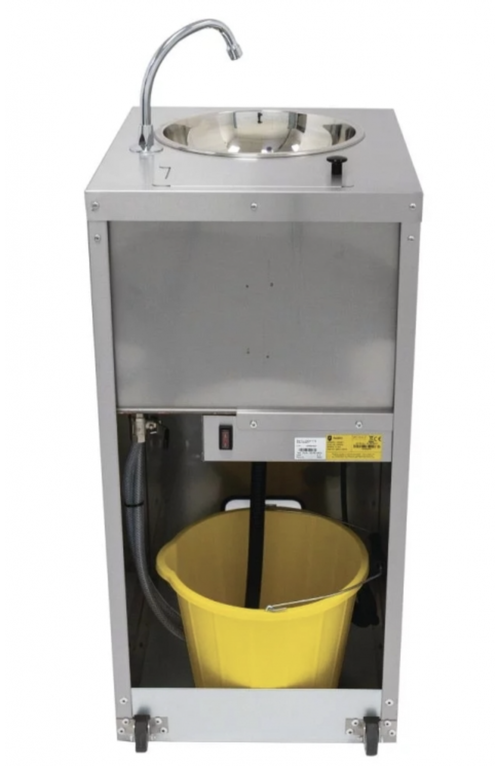 Parry Stainless Steel Mobile Wash Basin - MWBT Hand Wash Sinks Parry