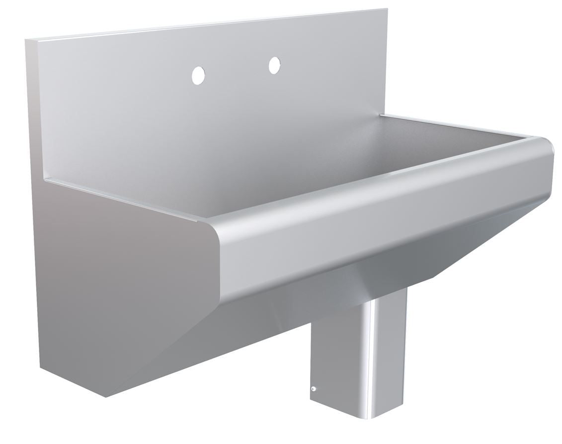 Parry Stainless Steel Scrub Sink With Upstand - SCRUB800U Healthcare Scrub Sinks Parry