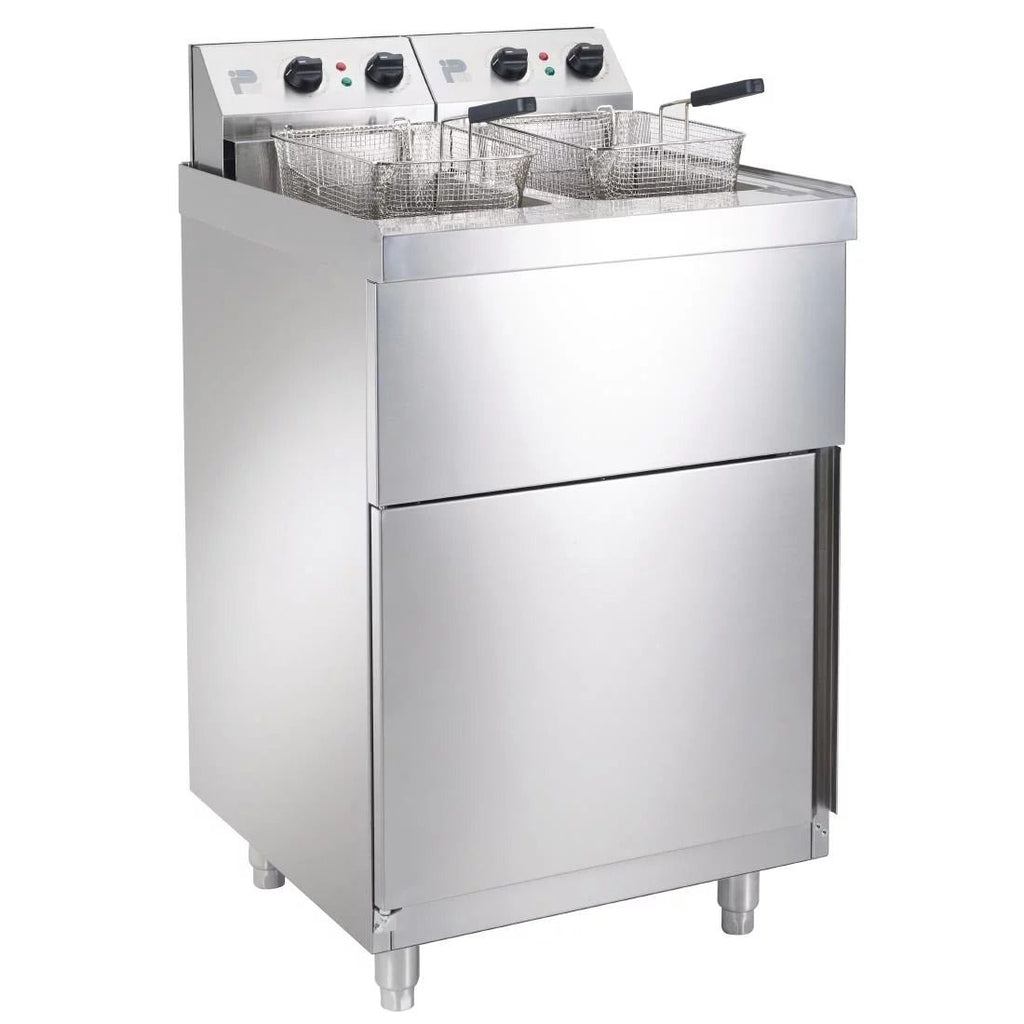 Parry Twin Tank Twin Basket Free Standing Electric Fryer NPDPF6 - GM704 Freestanding Electric Fryers Parry