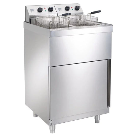 Parry Twin Tank Twin Basket Free Standing Electric Fryer NPDPF6 - GM704 Freestanding Electric Fryers Parry