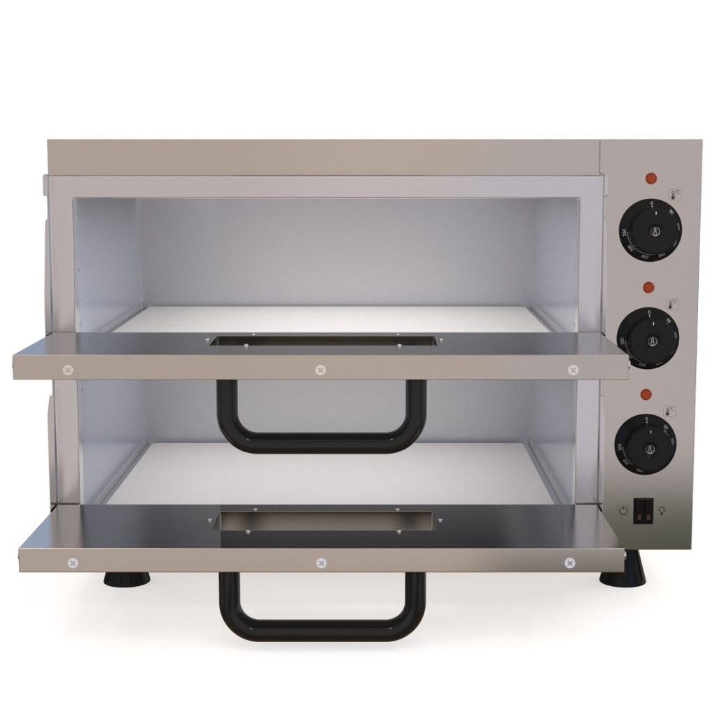 Empire Twin Deck Electric Pizza Oven 8 x 10 Inch - EMP-PC-2L Twin Deck Pizza Ovens Empire