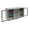 Polar Back Bar Cooler with Hinged Doors in Stainless Steel 330Ltr - GL009 Triple Door Bottle Coolers Polar   