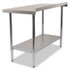 Empire Premium Stainless Steel Wall Prep Table 1500mm Wide with Upstand - P-SSWT-150 Stainless Steel Wall Tables Empire   
