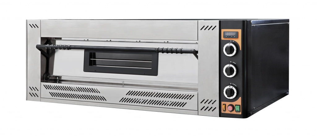 Prisma Single Deck Gas Pizza Oven 8 x 12" Pizzas - GAS9 Single Deck Pizza Ovens Prismafood