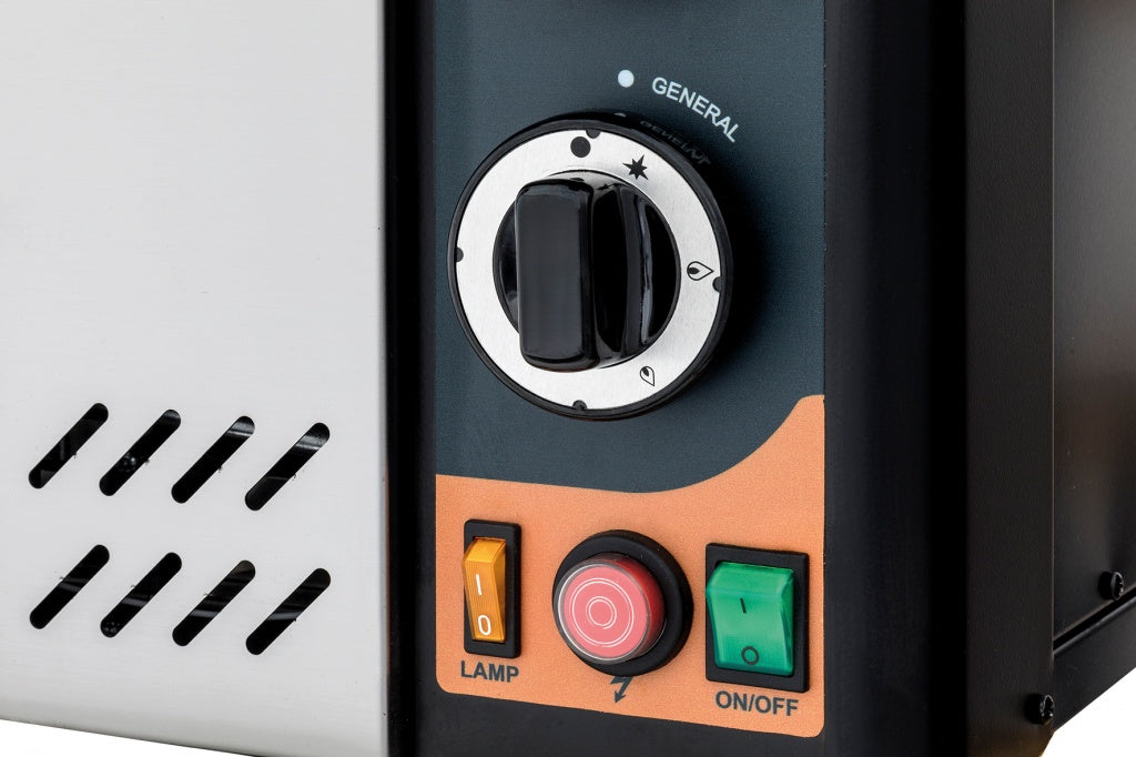 Prisma Single Deck Gas Pizza Oven 4 x 12" Pizzas - GAS4 Single Deck Pizza Ovens Prismafood