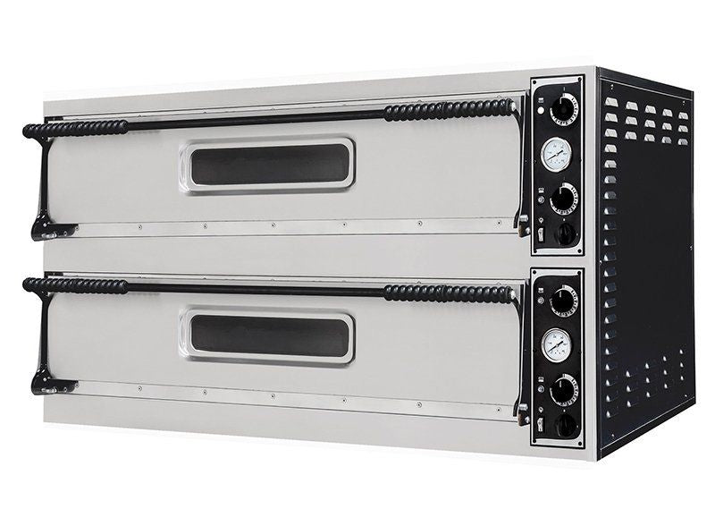 Prismafood XL22LEU Slimline Twin Deck Electric Pizza Oven Twin Deck Pizza Ovens Prismafood