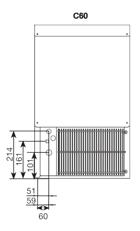 Prodis C60 Icemaker - 54/30Kg Ice Machines Prodis
