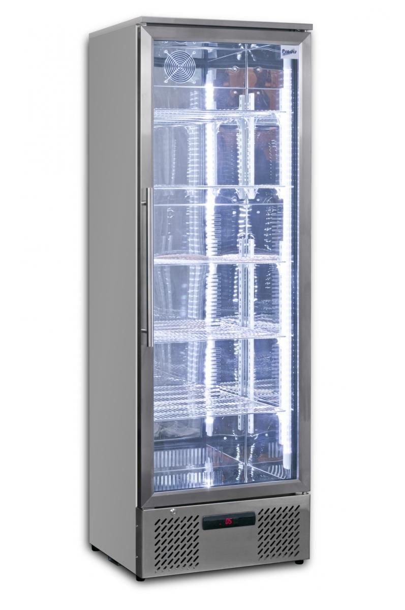 Prodis NT10ST-HC Single Door Stainless Steel Finish Upright Bottle Cooler Upright Single Door Bottle Coolers Prodis