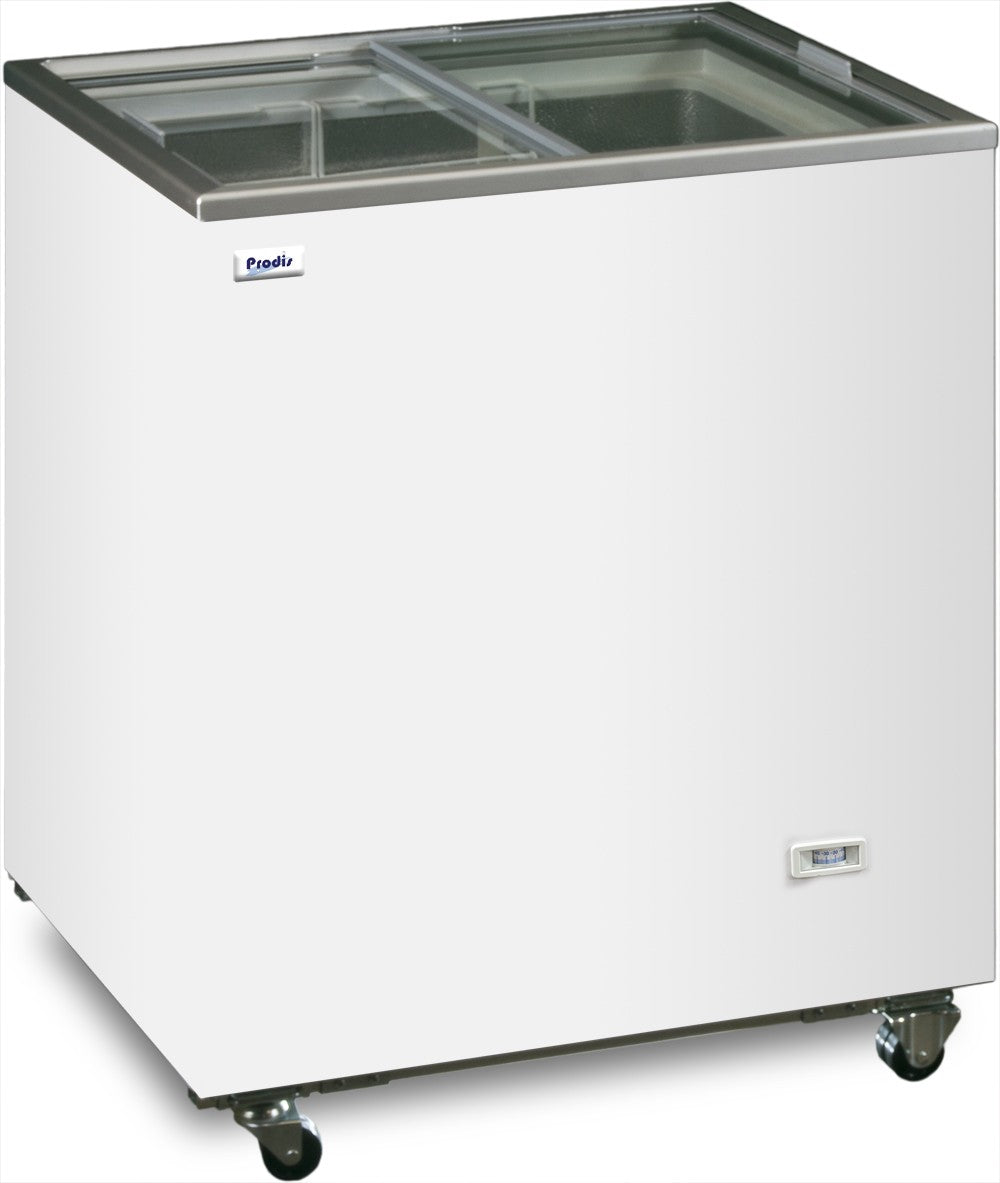 Prodis New Vista Sliding Glass Lid Display Freezer 196 Litre Capacity - NV1 Display Chest Freezers Prodis