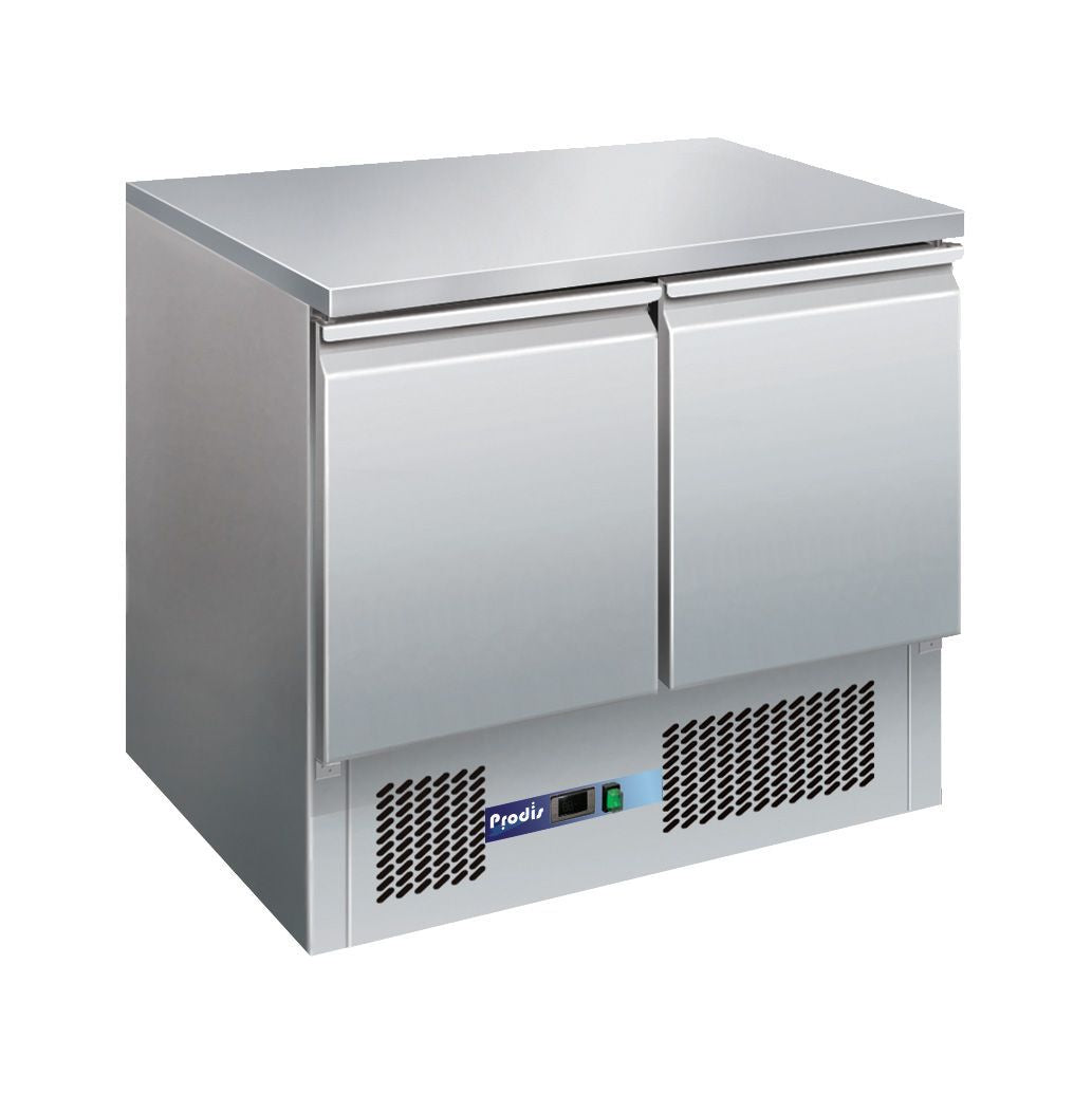 Prodis EC-2SS 2 door undercounter stainless steel refrigerator Refrigerated Counters - Double Door Prodis