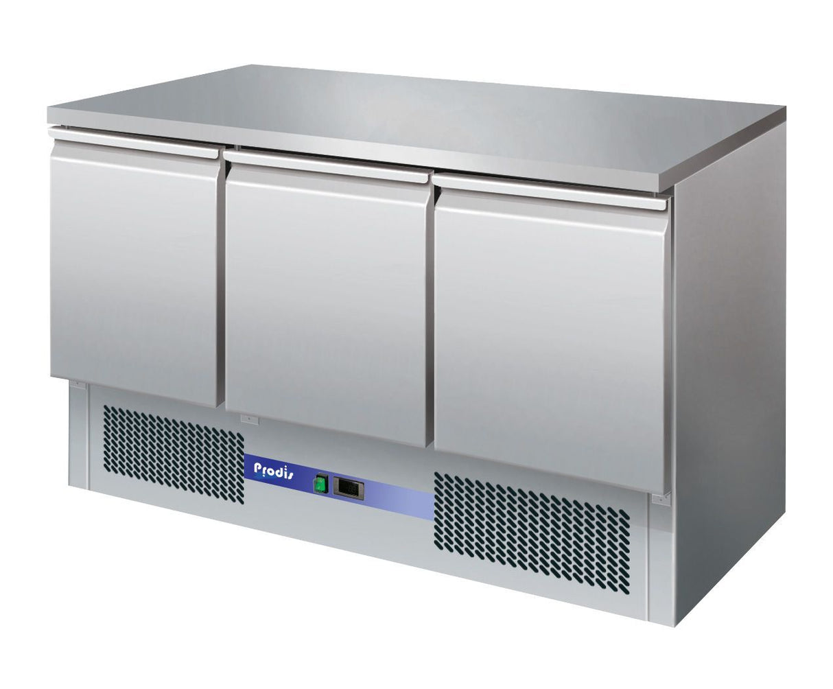 Prodis EC-3SS 3 door undercounter stainless steel refrigerator Refrigerated Counters - Triple Door Prodis