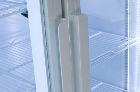 Prodis Double Sliding Door Display Fridge White - XD701S Upright Double Door Bottle Coolers Prodis   