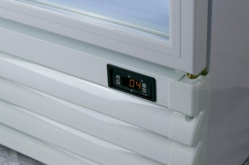 Prodis Double Sliding Door Display Fridge White - XD701S Upright Double Door Bottle Coolers Prodis