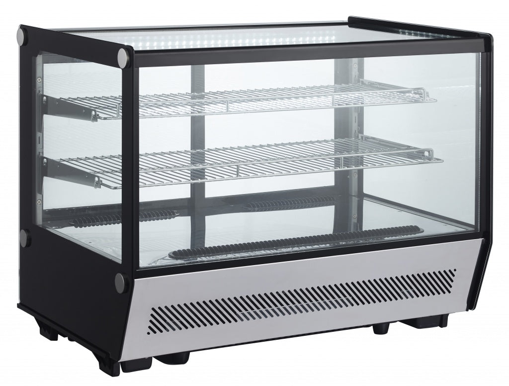 Empire Refrigerated Countertop Food Display Chiller 160 Litre Flat Glass - RTW-160B-5 Refrigerated Counter Top Displays Empire