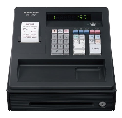 SHARP Cash Register - XE-A137 Black Cash Registers SHARP