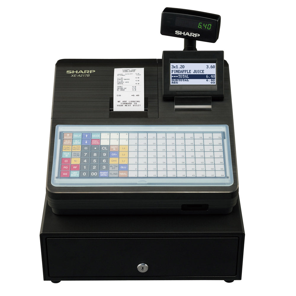 SHARP Cash Register - XE-A217 Black Cash Registers SHARP