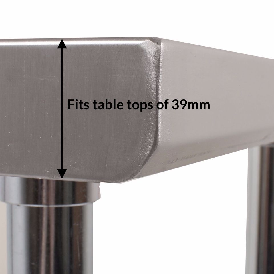 Empire Stainless Steel Single Tier Overshelf 600mm | Commercial Kitchen Table Gantry | OS-60 Stainless Steel Over Shelves Empire