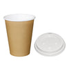 Special Offer  Fiesta Brown 340ml Hot Cups and White Lids (Pack of 1000) - SA437 Disposable Cups Fiesta