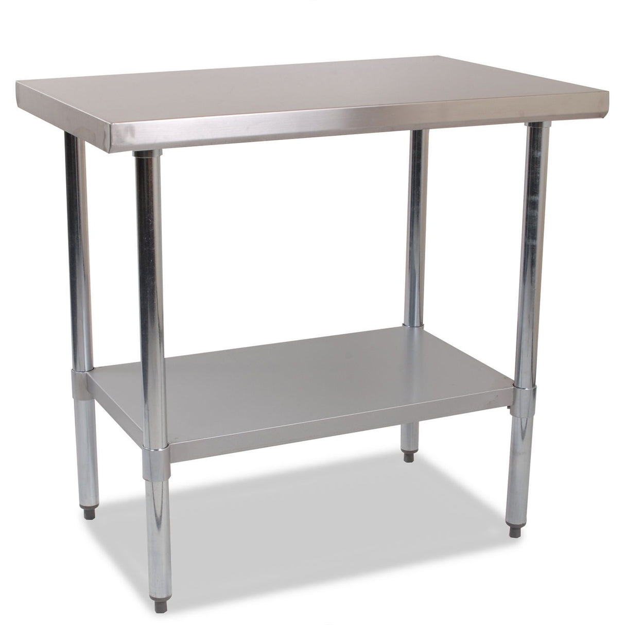 Empire 900mm Stainless Steel Centre Table with Undershelf Commercial Prep Bench - SSCT-90 Stainless Steel Centre Tables Empire