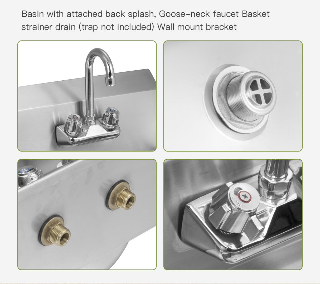 Empire Stainless Steel Hand Wash Basin Sink - HWB-1 Hand Wash Sinks Empire