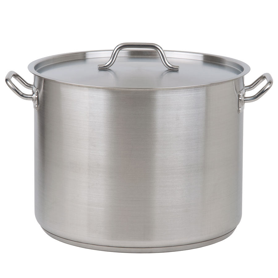 Empire Stainless Steel Stock Pot with Lid 50 Litre - B05637 Stock Pots Empire