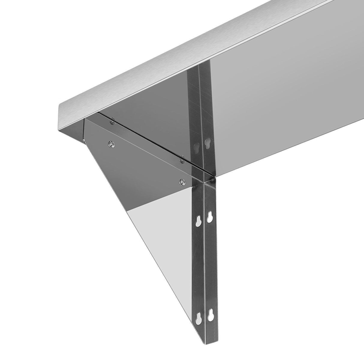 Empire Stainless Steel Wall Shelf 1200 x 300mm with Brackets & Fixings - WS-1200 Stainless Steel Wall Shelves Empire