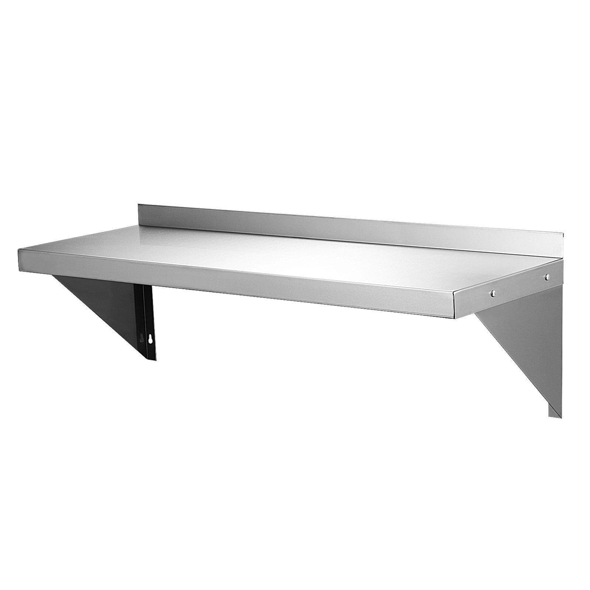 Empire Stainless Steel Wall Shelf 1800 x 300mm with Brackets & Fixings - WS-1800 Stainless Steel Wall Shelves Empire