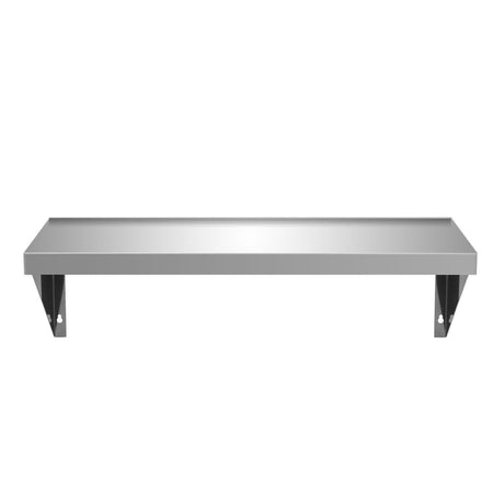 Empire Stainless Steel Wall Shelf 2100 x 300mm with Brackets & Fixings - WS-2100 Stainless Steel Wall Shelves Empire   