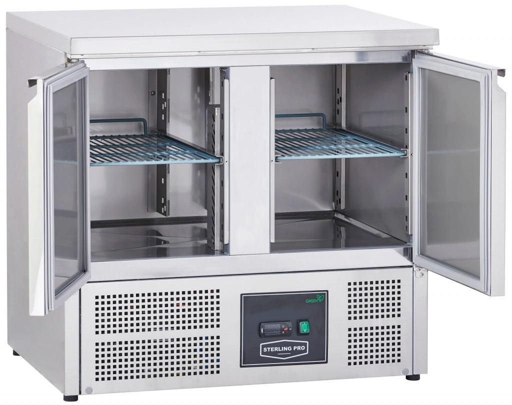 Sterling Pro Cobus 2 Door Refrigerated Counter 240 Litres - SPU201 Refrigerated Counters - Double Door Sterling Pro