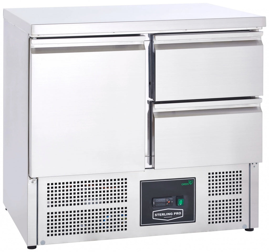 Sterling Pro Cobus 1 Door 2 Drawers Refrigerated Counter 230 Litres - SPU201-2D Counter Fridges With Drawers Sterling Pro