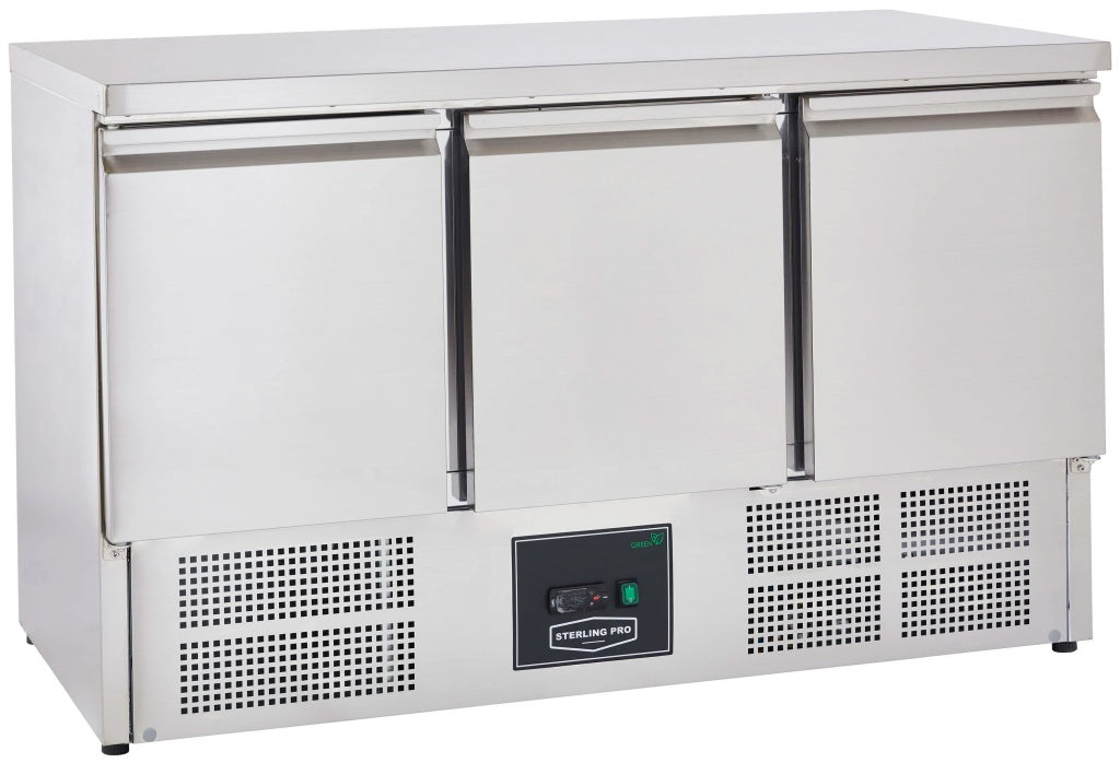 Sterling Pro Cobus 3 Door Refrigerated Counter 368 Litres - SPU303 Refrigerated Counters - Triple Door Sterling Pro