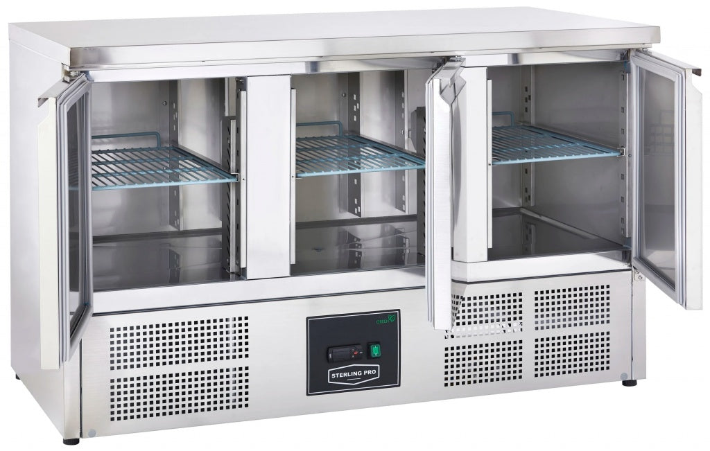 Sterling Pro Cobus 3 Door Refrigerated Counter 368 Litres - SPU303 Refrigerated Counters - Triple Door Sterling Pro