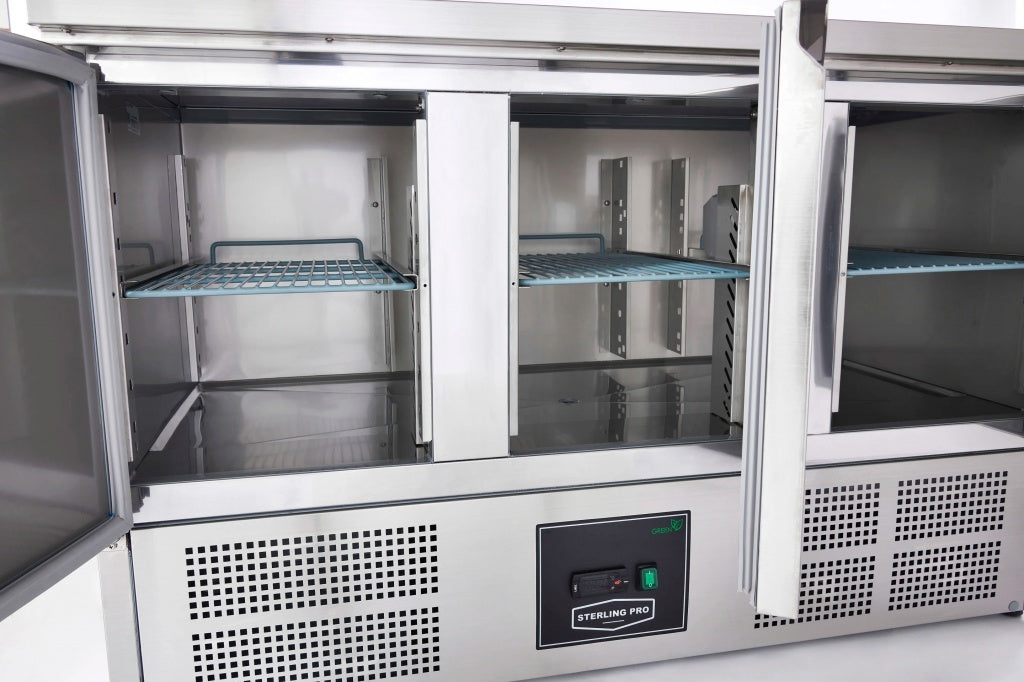 Sterling Pro Cobus 3 Door Refrigerated Counter 368 Litres - SPU303 Refrigerated Counters - Triple Door Sterling Pro