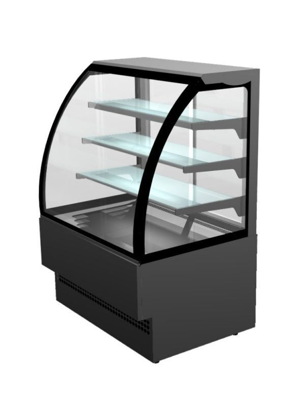 Sterling Pro EVO90-BLACK Patisserie Counter 0.9m / 1.41mÎ_ Deck Standard Serve Over Counters Sterling Pro