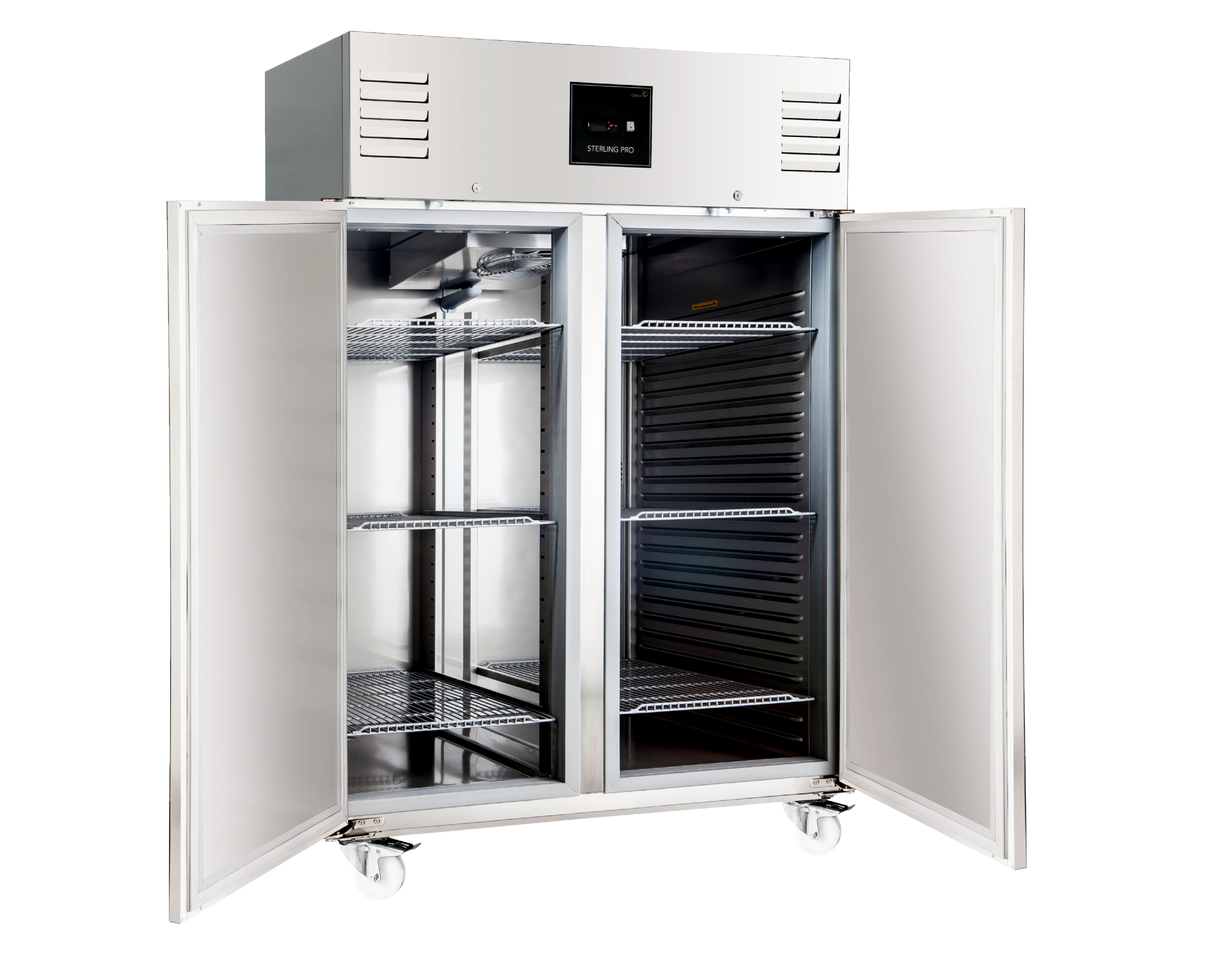 Sterling Pro Green Double Door Gastronorm Freezer Cabinet 1400 Litres - SNI142 Refrigeration Uprights - Double Door Sterling Pro