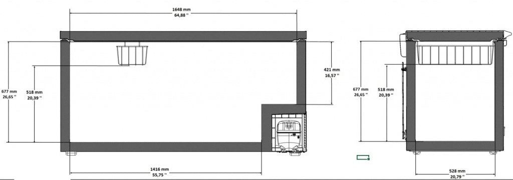 Sterling Pro Green Triple Mode Chest Freezer / Chiller / Fridge 572 Litres - SPC570 Chest Freezers Sterling Pro