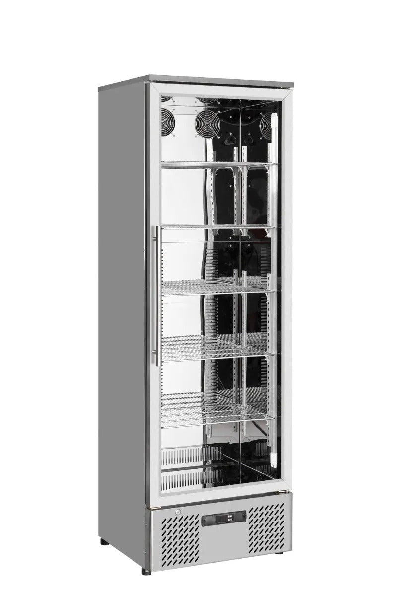 Sterling Pro Stainless Steel Single Door Upright Bottle Cooler 293 Litres - SP110-STS Upright Single Door Bottle Coolers Sterling Pro