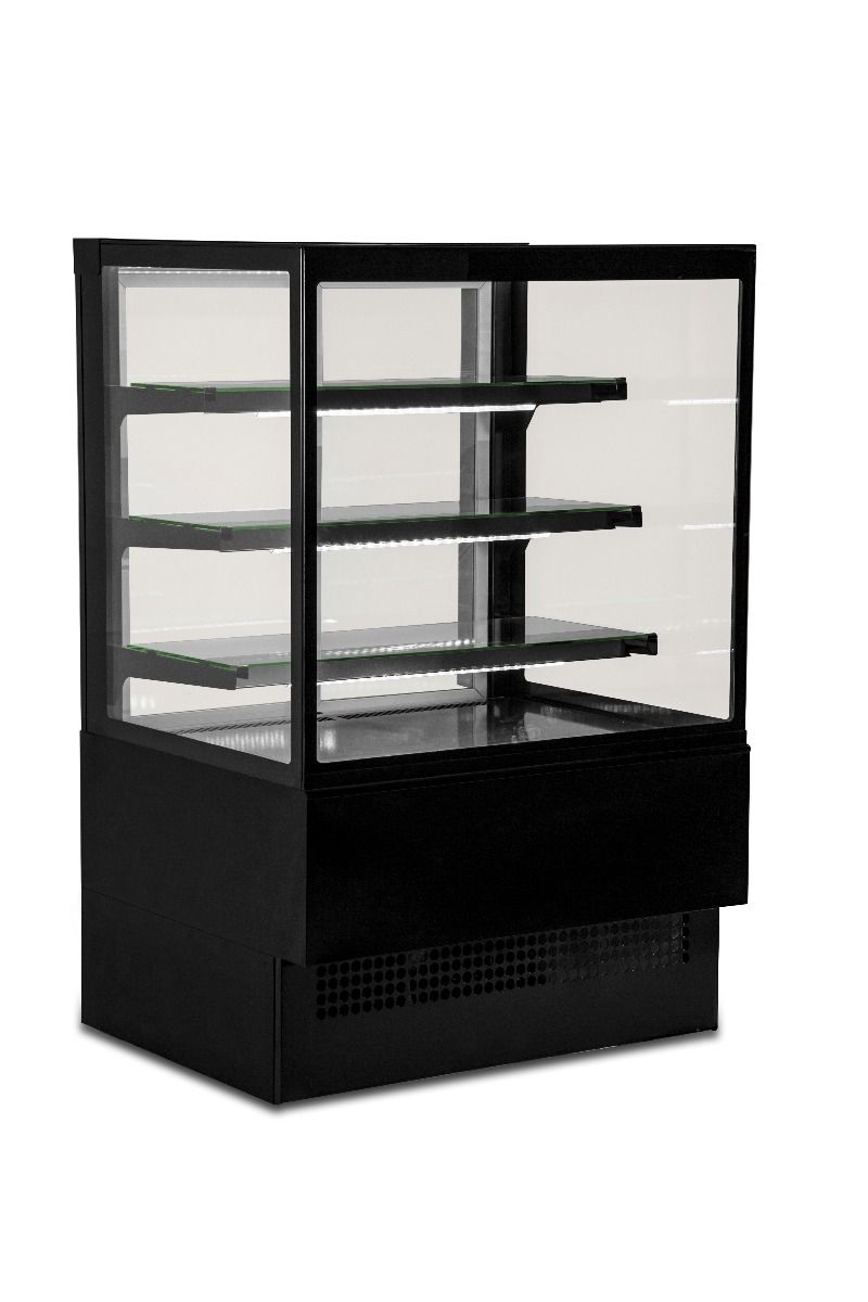 Sterling Pro Square Glass Patisserie Counter 0.9m Square Glass - EVO-K90 Standard Serve Over Counters Sterling Pro