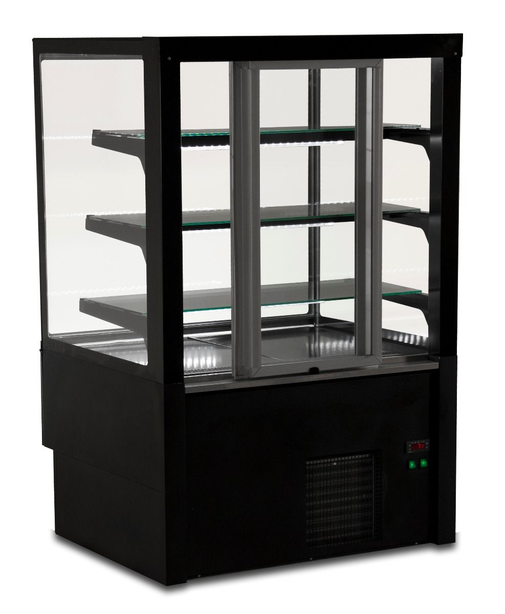Sterling Pro Square Glass Patisserie Counter 0.9m Square Glass - EVO-K90 Standard Serve Over Counters Sterling Pro