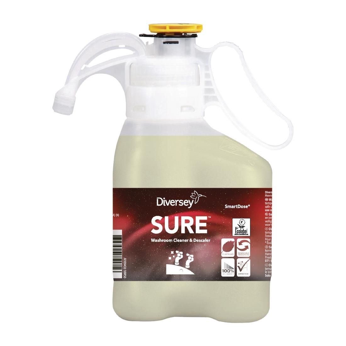 SURE SmartDose Washroom Cleaner and Descaler Concentrate 1.4Ltr - FA225 Descalers Diversey