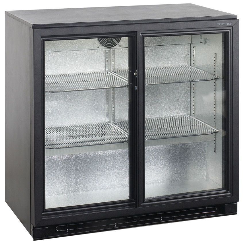 Tefcold Double Sliding Door Back Bar Bottle Cooler - BA25S Double Door Bottle Coolers Tefcold
