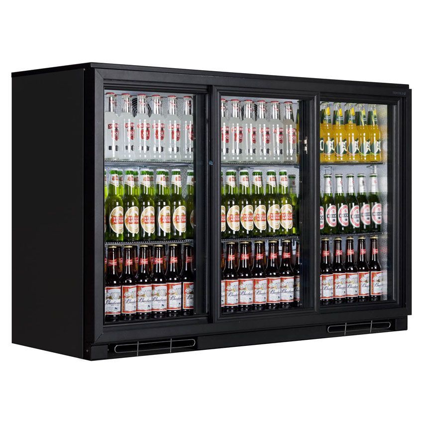 Tefcold Back Bar Bottle Cooler - BA30S Triple Door Bottle Coolers Tefcold