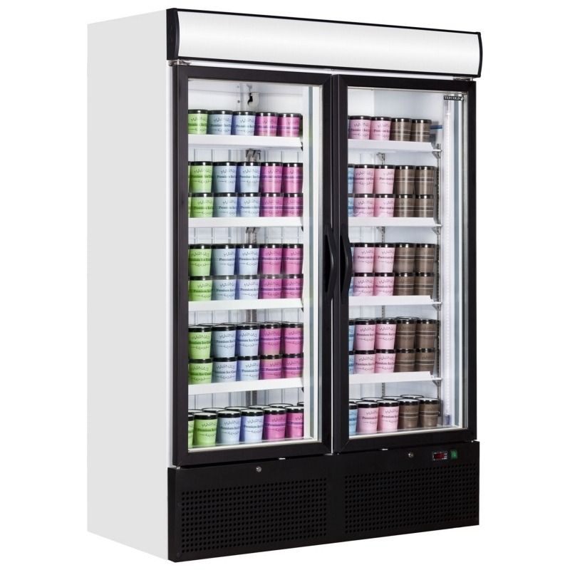 Tefcold Double Glass Door Upright Display Freezer - NF5000G Upright Glass Door Freezers Tefcold