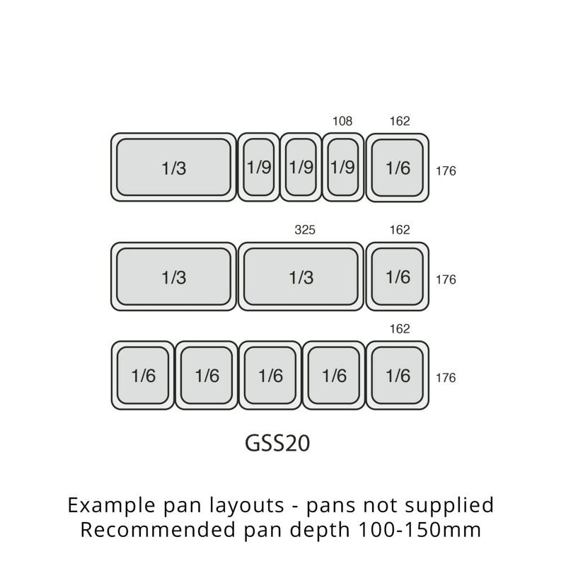 Tefcold G-Line Two Door GN 1/1 Pizza Prep Saladette Counter - GSS20 Pizza Prep Counters - 2 Door Tefcold