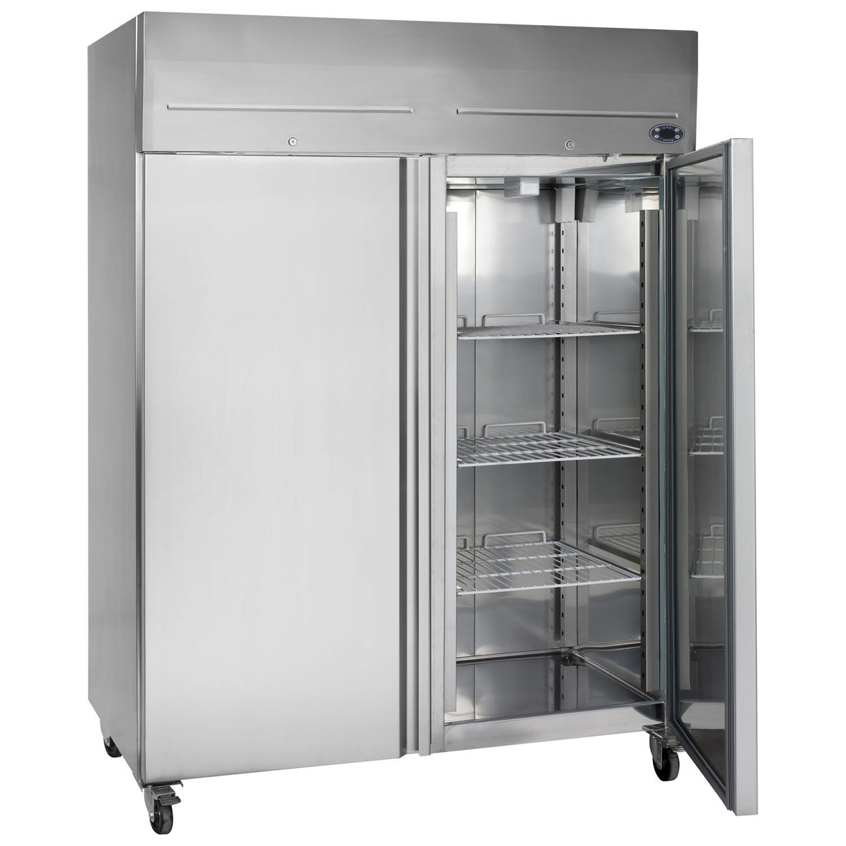 Tefcold Gastronorm Upright Freezer Stainless Steel - RF1420P Refrigeration Uprights - Double Door Tefcold